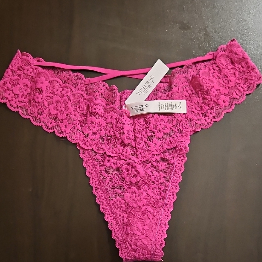 Victoria's Secret Fuchsia Lace Panty
